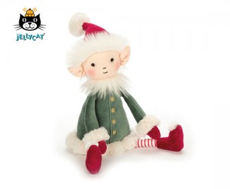Jellycat 小精灵莱菲毛 圣诞限量款(两种规格可选) Jellycat 小精灵莱菲毛 圣诞限量款(两种规格可选)
